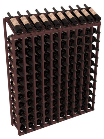InstaCellar - 10 Column, 12R Display Top Rack in Alder Walnut stained without WineSafe™ Satin Sealant
