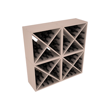Living Series - 96 Bottle Wine Cube in Pine Greywash stained without WineSafe™ Satin Sealant