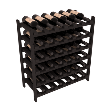 Living Series - 36 Bottle Stackable in Alder Black stained without WineSafe™ Satin Sealant