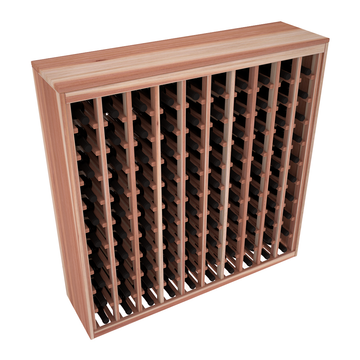 Living Series - 100 Bottle Deluxe Rack in Redwood Unstained without WineSafe™ Satin Sealant
