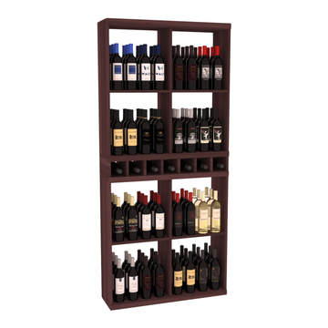 Retail Open Bin Display in Premium Redwood Walnut stained without WineSafe™ Satin Sealant