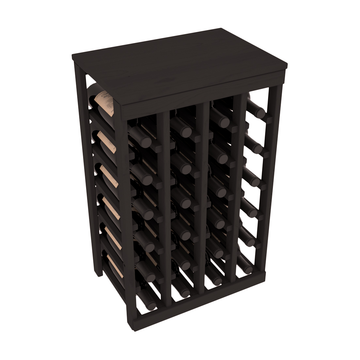 Living Series - 24 Bottle Tabletop Rack in Pine Black stained without WineSafe™ Satin Sealant