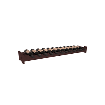 Living Series - 12 Bottle Scalloped Rack in Alder Walnut stained without WineSafe™ Satin Sealant