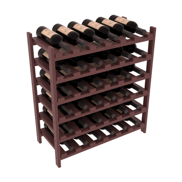 Living Series - 36 Bottle Stackable in Pine Walnut stained with WineSafe™ Satin Sealant