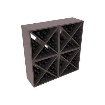 Living Series - 96 Bottle Wine Cube in Pine Black stained with WineSafe™ Satin Sealant