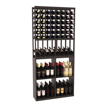 Retail High Reveal Display in Ponderosa Pine Black stained with WineSafe™ Satin Sealant