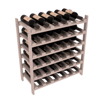 Living Series - 36 Bottle Stackable in Alder Greywash stained without WineSafe™ Satin Sealant