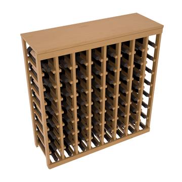 Living Series - 64 Bottle Tabletop Rack in Pine Oak stained with WineSafe™ Satin Sealant