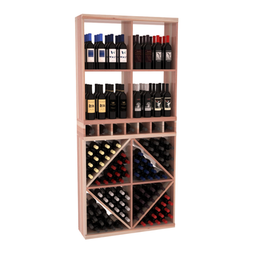 Retail Diamond Bin Display in Premium Redwood Unstained with WineSafe™ Satin Sealant