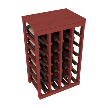 Living Series - 24 Bottle Tabletop Rack in Pine Cherry stained without WineSafe™ Satin Sealant