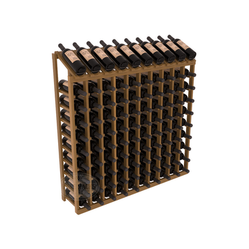 Retail Display Top 10X10 in Premium Redwood Oak stained with WineSafe™ Satin Sealant