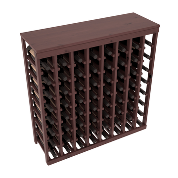 Living Series - 64 Bottle Tabletop Rack in Alder Walnut stained with WineSafe™ Satin Sealant