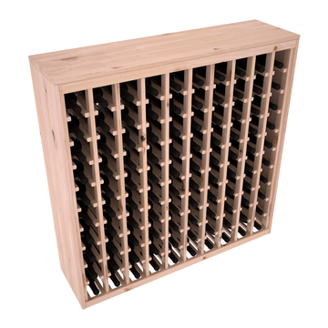 Living Series - 100 Bottle Deluxe Rack in Alder Unstained with WineSafe™ Satin Sealant