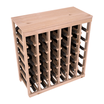 Living Series - 36 Bottle Tabletop Rack in Alder Unstained with WineSafe™ Satin Sealant