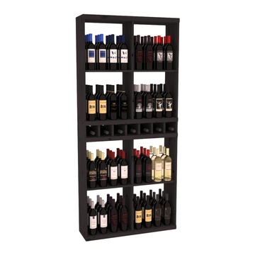 Retail Open Bin Display in Knotty Alder Black stained without WineSafe™ Satin Sealant