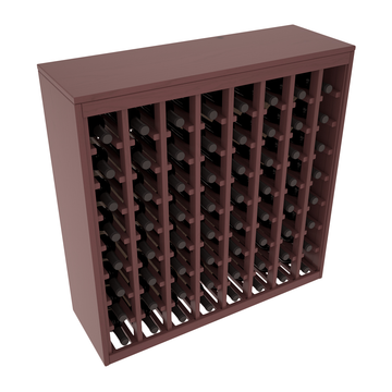 Living Series - 64 Bottle Deluxe Rack in Pine Walnut stained with WineSafe™ Satin Sealant