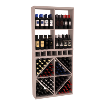 Retail Diamond Bin Display in Premium Redwood Greywash stained without WineSafe™ Satin Sealant