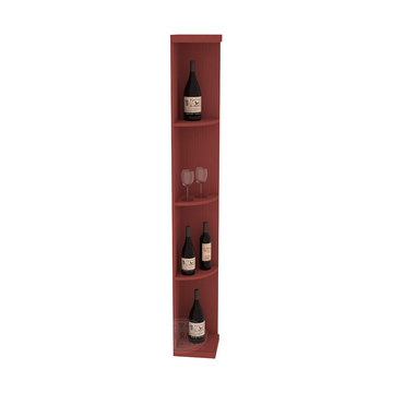 Retail Quarter Round Display in Pine Cherry stained without WineSafe™ Satin Sealant