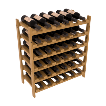 Living Series - 36 Bottle Stackable in Alder Oak stained with WineSafe™ Satin Sealant