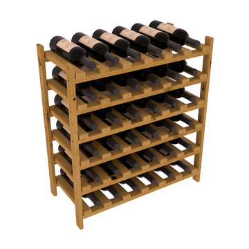 Living Series - 36 Bottle Stackable in Alder Oak stained without WineSafe™ Satin Sealant