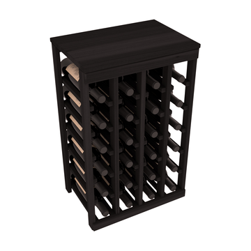 Living Series - 24 Bottle Tabletop Rack in Redwood Black stained without WineSafe™ Satin Sealant