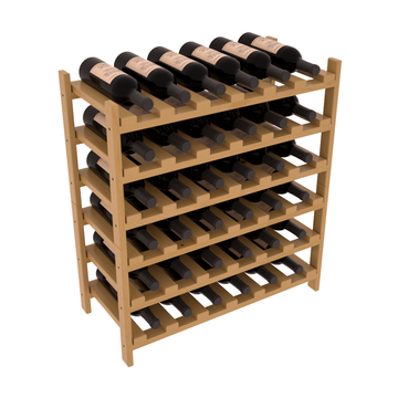 Living Series - 36 Bottle Stackable in Pine Oak stained with WineSafe™ Satin Sealant