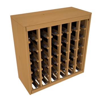 Living Series - 36 Bottle Deluxe Rack in Pine Oak stained without WineSafe™ Satin Sealant