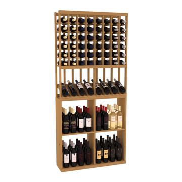 Retail High Reveal Display in Ponderosa Pine Oak stained without WineSafe™ Satin Sealant