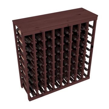 Living Series - 64 Bottle Tabletop Rack in Alder Walnut stained without WineSafe™ Satin Sealant