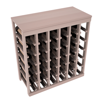 Living Series - 36 Bottle Tabletop Rack in Redwood Greywash stained with WineSafe™ Satin Sealant