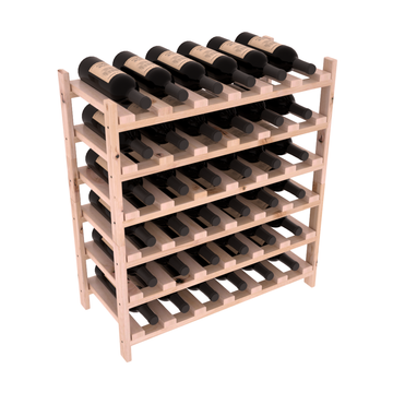 Living Series - 36 Bottle Stackable in Alder Unstained with WineSafe™ Satin Sealant