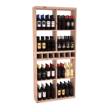 Retail Open Bin Display in Knotty Alder Unstained without WineSafe™ Satin Sealant