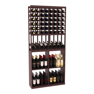 Retail High Reveal Display in Premium Redwood Walnut stained with WineSafe™ Satin Sealant