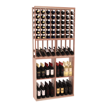 Retail High Reveal Display in Premium Redwood Unstained with WineSafe™ Satin Sealant