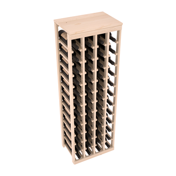 Living Series - 48 Bottle Tabletop Rack in Pine Unstained with WineSafe™ Satin Sealant