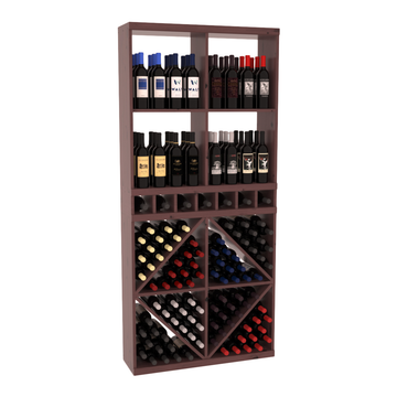 Retail Diamond Bin Display in Knotty Alder Walnut stained with WineSafe™ Satin Sealant