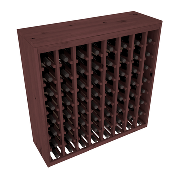 Living Series - 64 Bottle Deluxe Rack in Alder Walnut stained without WineSafe™ Satin Sealant