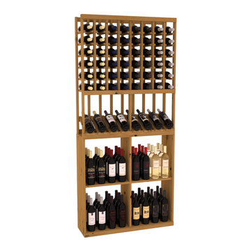 Retail High Reveal Display in Knotty Alder Oak stained without WineSafe™ Satin Sealant