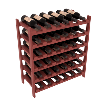 Living Series - 36 Bottle Stackable in Pine Cherry stained with WineSafe™ Satin Sealant