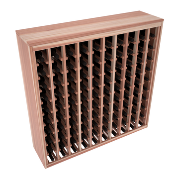 Living Series - 100 Bottle Deluxe Rack in Redwood Unstained with WineSafe™ Satin Sealant