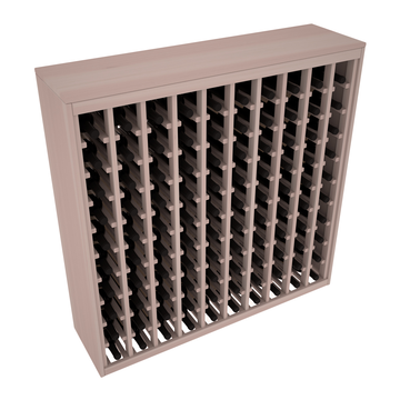 Living Series - 100 Bottle Deluxe Rack in Redwood Greywash stained without WineSafe™ Satin Sealant