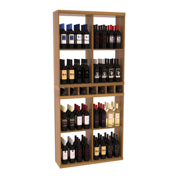 Retail Open Bin Display in Premium Redwood Oak stained with WineSafe™ Satin Sealant