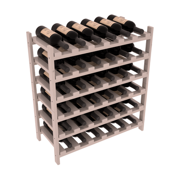 Living Series - 36 Bottle Stackable in Alder Greywash stained with WineSafe™ Satin Sealant