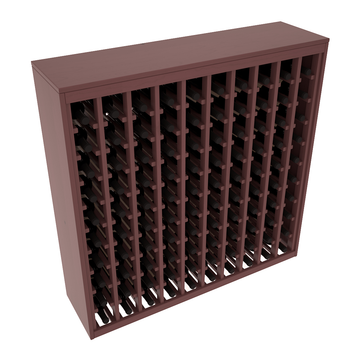 Living Series - 100 Bottle Deluxe Rack in Pine Walnut stained with WineSafe™ Satin Sealant