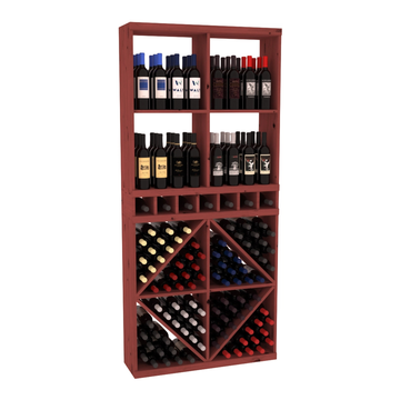 Retail Diamond Bin Display in Knotty Alder Cherry stained without WineSafe™ Satin Sealant
