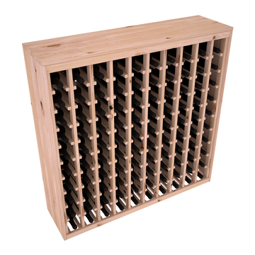 Living Series - 100 Bottle Deluxe Rack in Alder Unstained without WineSafe™ Satin Sealant