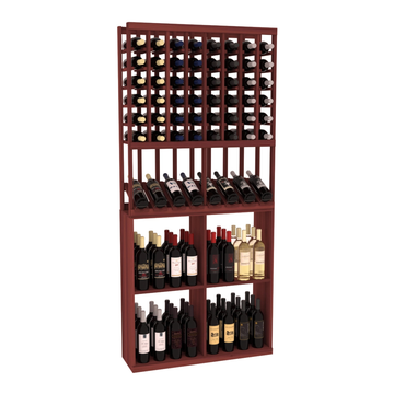 Retail High Reveal Display in Premium Redwood Cherry stained without WineSafe™ Satin Sealant