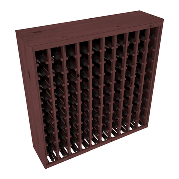 Living Series - 100 Bottle Deluxe Rack in Alder Walnut stained without WineSafe™ Satin Sealant