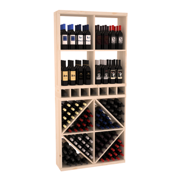Retail Diamond Bin Display in Ponderosa Pine Unstained without WineSafe™ Satin Sealant
