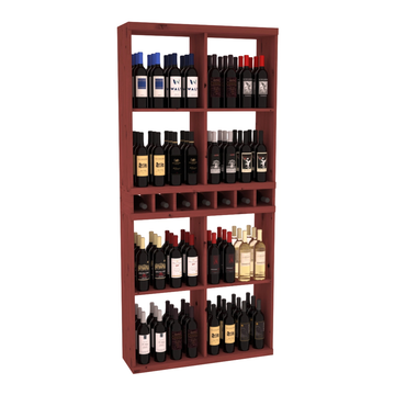 Retail Open Bin Display in Knotty Alder Cherry stained without WineSafe™ Satin Sealant